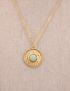 Aqua Gold Necklace