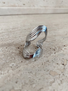 Abstract Ring Silver