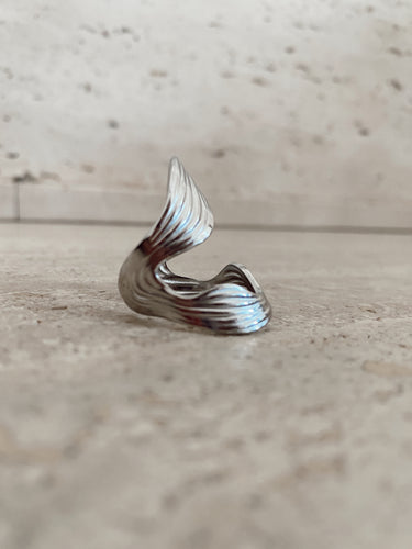 Abstract Ring Silver