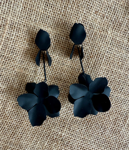 Metal Flower Earrings