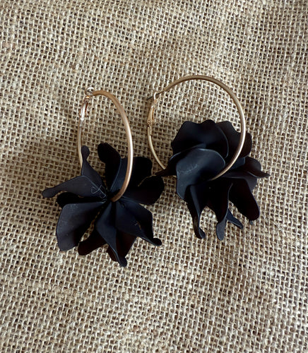 Black Pool Earrings
