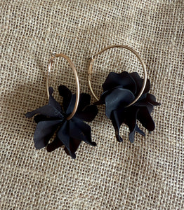 Black Pool Earrings