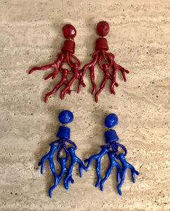 Coral Earrings