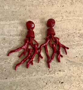 Coral Earrings