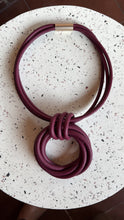 Load image into Gallery viewer, Tubular_necklace_burgundy