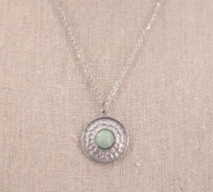 Aqua Silver Necklace