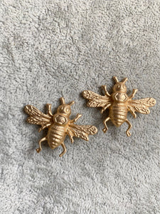 Bees Earrings Gold